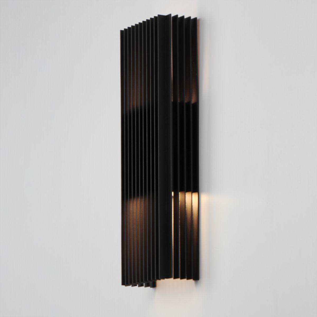 Rampart 22 in. LED Outdoor Wall Sconce 3000K Black Finish - Bees Lighting