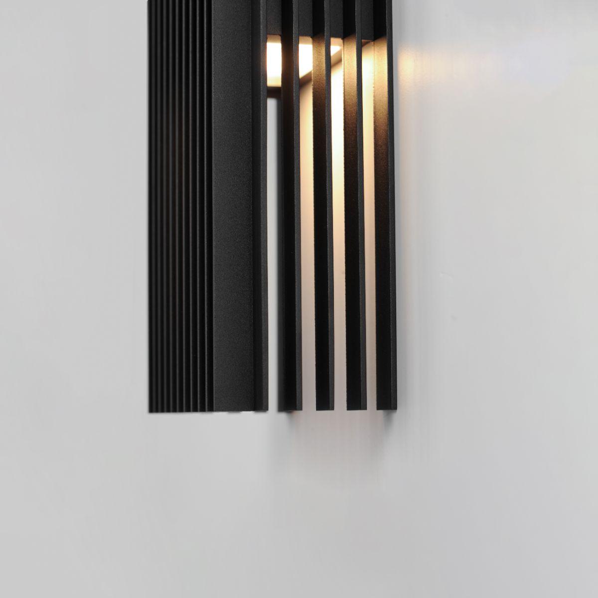 Rampart 22 in. LED Outdoor Wall Sconce 3000K Black Finish - Bees Lighting