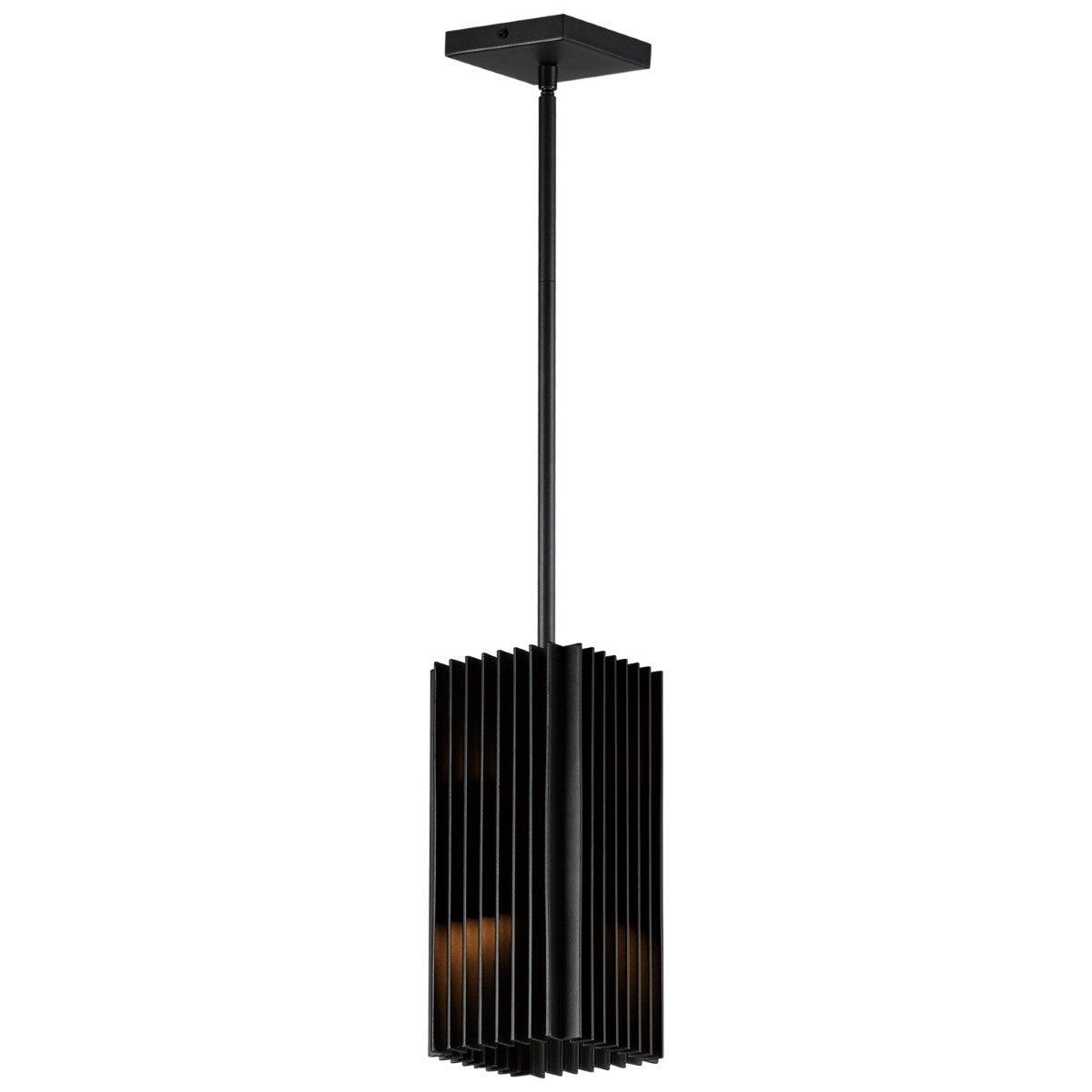 Rampart LED Outdoor Pendant Light 3000K Black finish - Bees Lighting