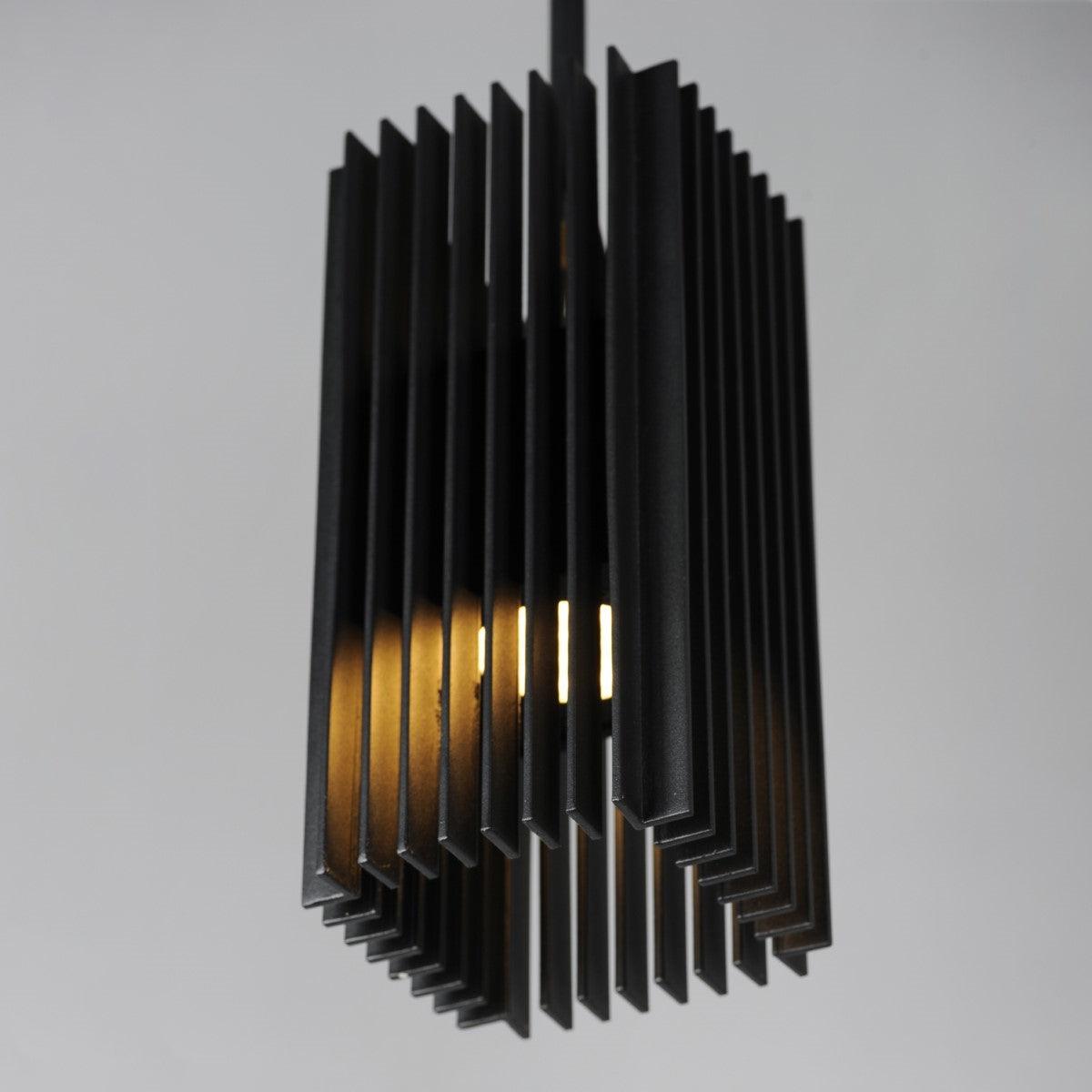 Rampart LED Outdoor Pendant Light 3000K Black finish - Bees Lighting