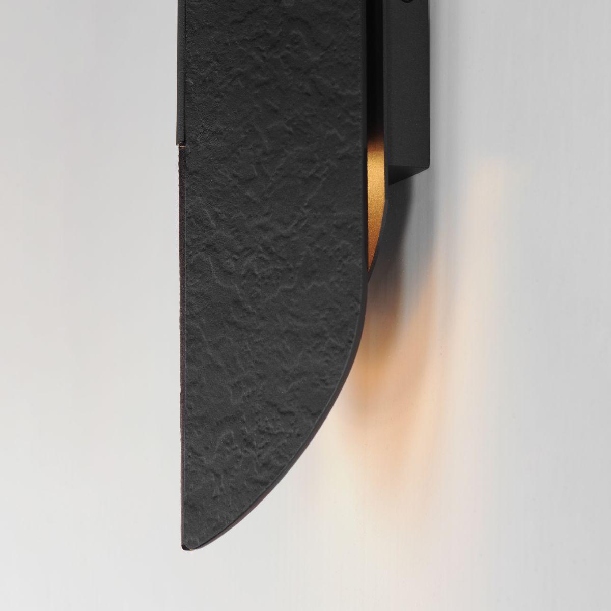 Tectonic 18 in. LED Outdoor Wall Sconce 3000K Black Finish - Bees Lighting