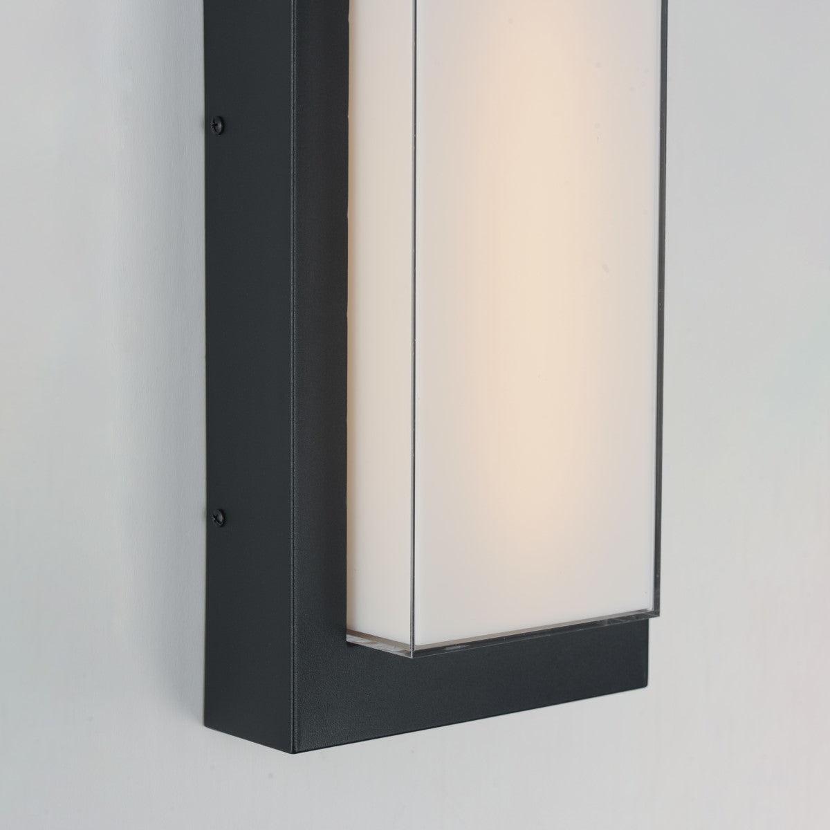 Tower 15 in. LED Outdoor Wall Sconce 3000K Black Finish - Bees Lighting