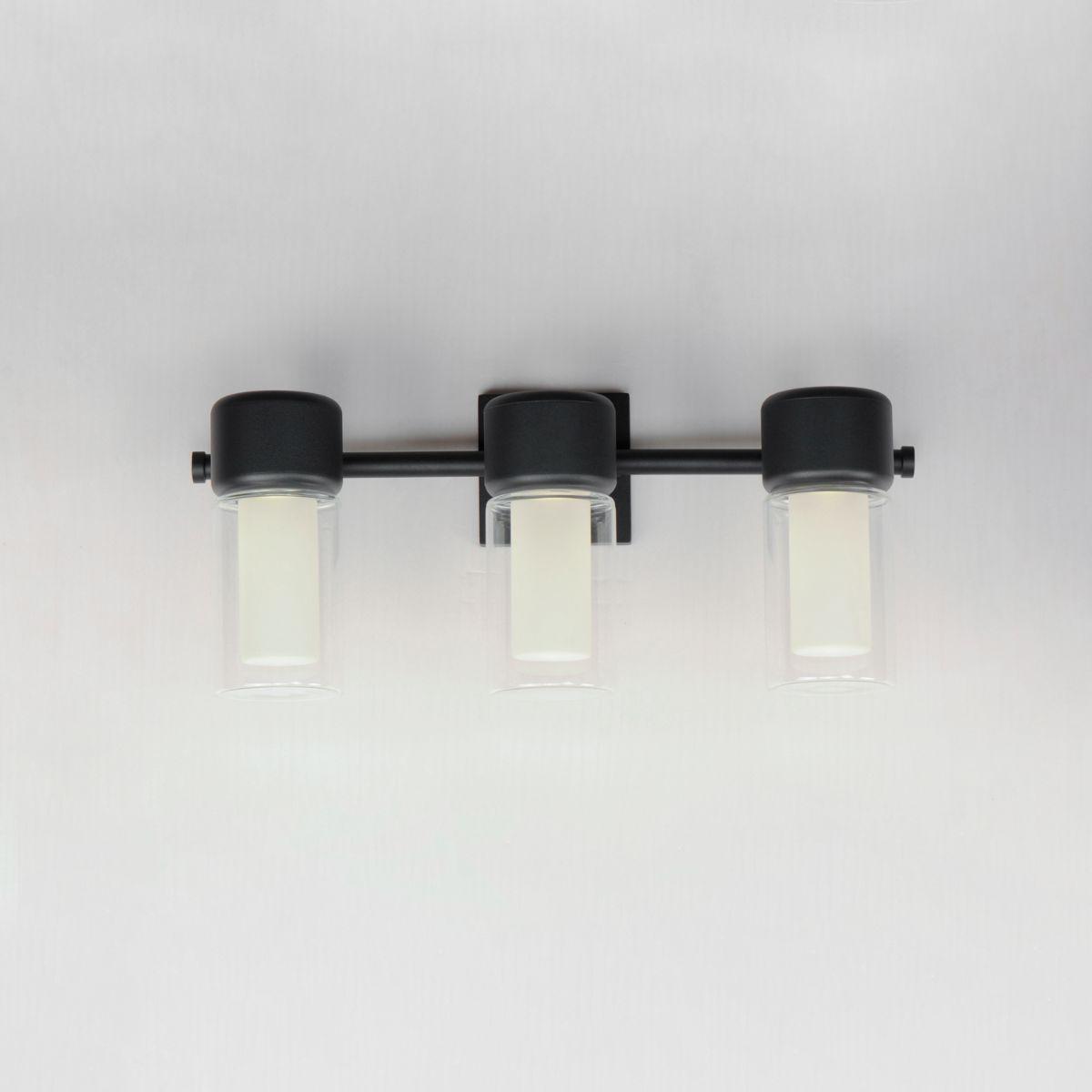 Dram 22 in. 3 Lights LED Vanity Light Black Finish - Bees Lighting