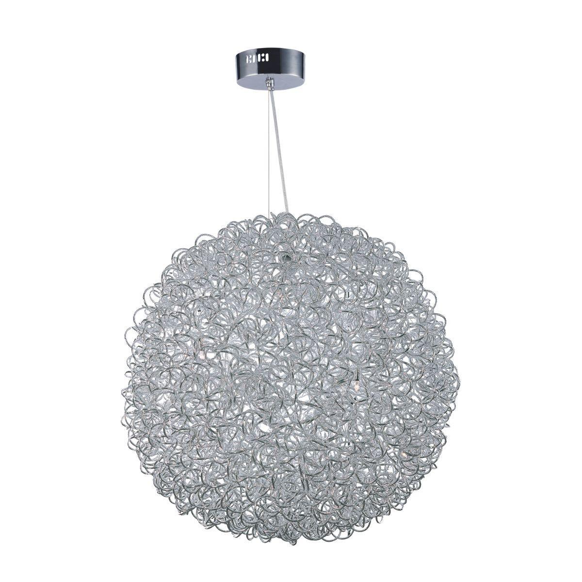 Dazed 32 in. 25 Lights LED Pendant Light Chrome Finish - Bees Lighting