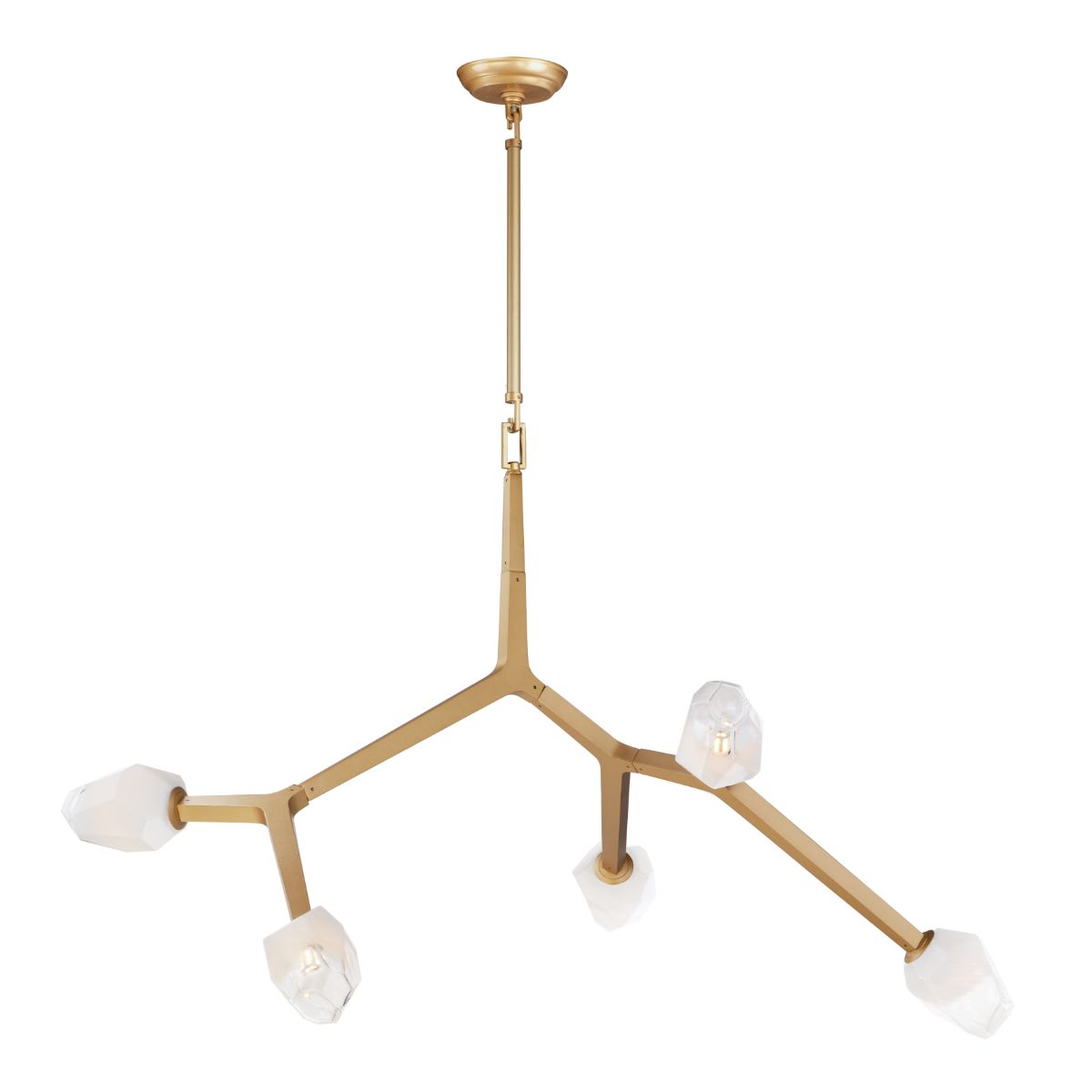 Blossom 43 in. 5 Lights LED Pendant Light Brass Finish - Bees Lighting