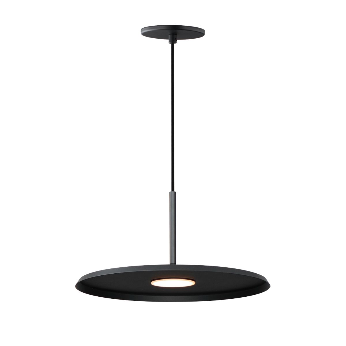 Berliner 14 in. LED Pendant Light Black Finish