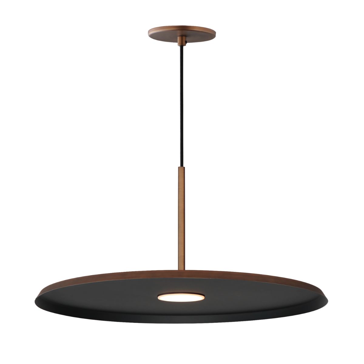 Berliner 20 in. LED Pendant Light Copper Finish