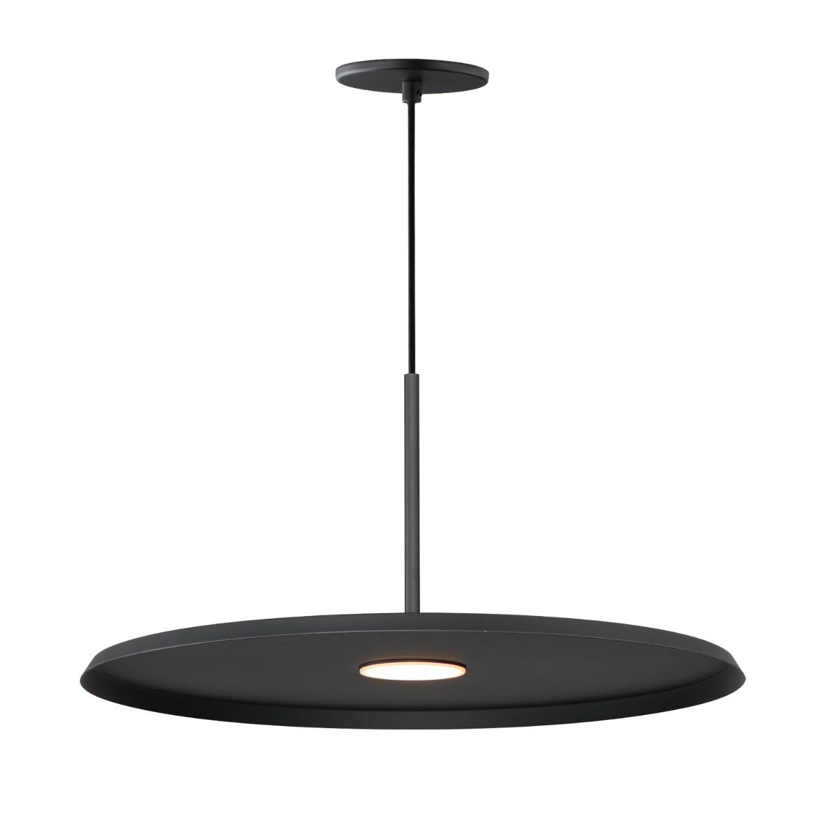 Berliner 20 in. LED Pendant Light Black Finish - Bees Lighting