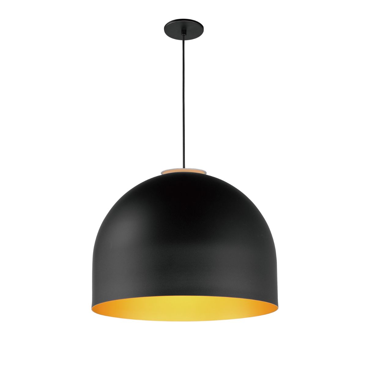 Foster 20 in. LED Pendant Light Black and gold Finish - Bees Lighting