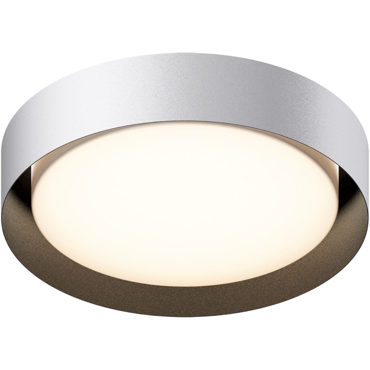 Echo 16 in. LED Flush Mount Light White Finish with Black interior - Bees Lighting