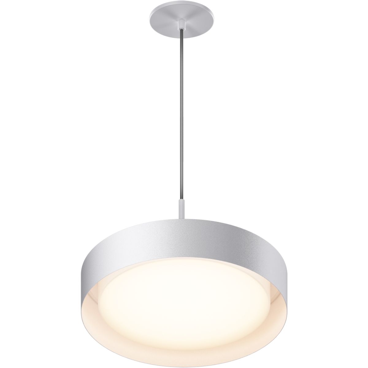 Echo 16 in. LED Pendant Light White finish - Bees Lighting