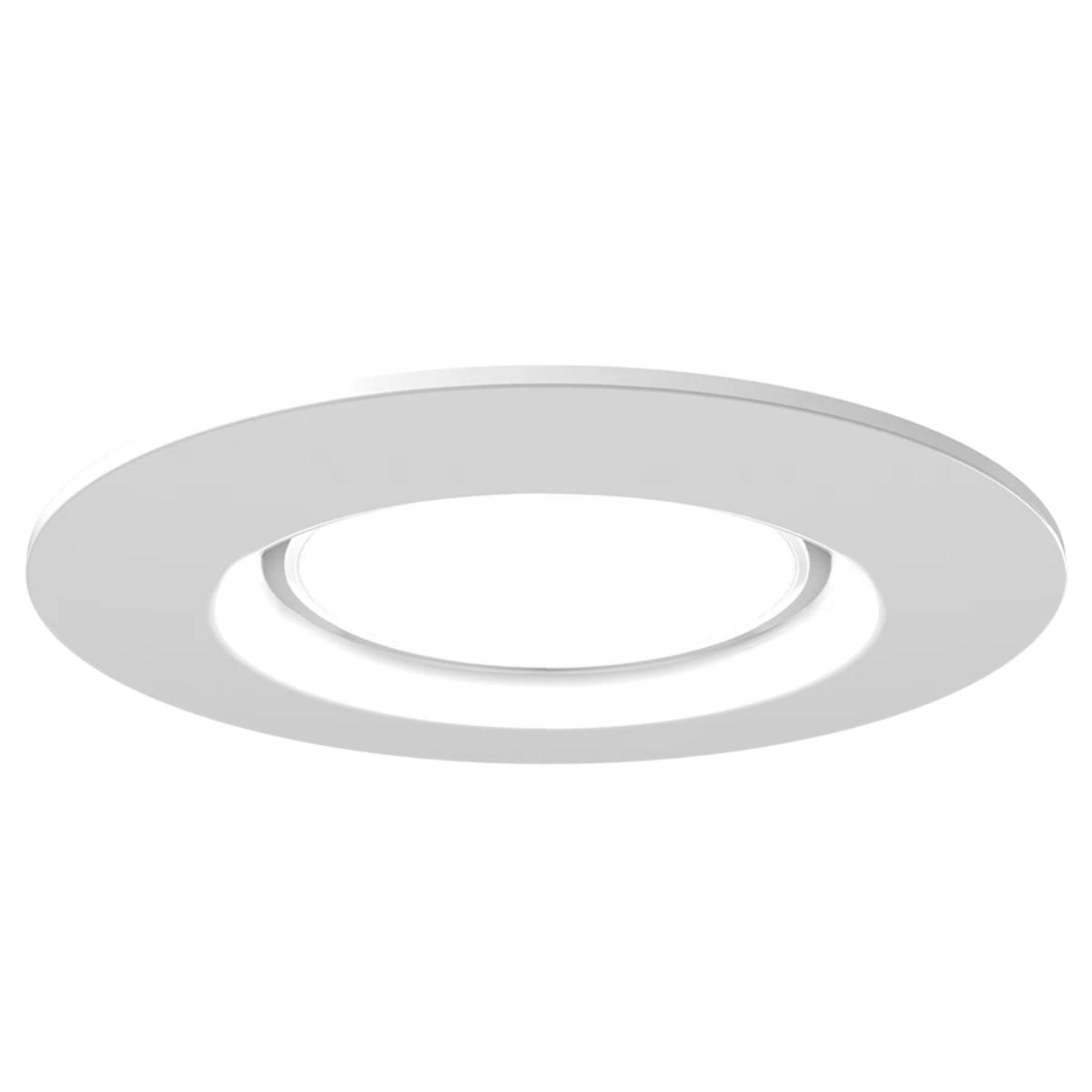 4" Retrofit Downlight with Nightlight, 700 Lumens, Selectable 2700K to 5000K, White Smooth Trim