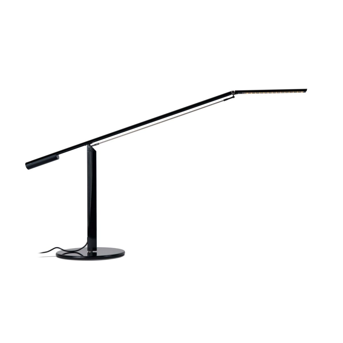 Equo Black Contemporary LED Desk Lamp with Cool White Light Color - Bees Lighting