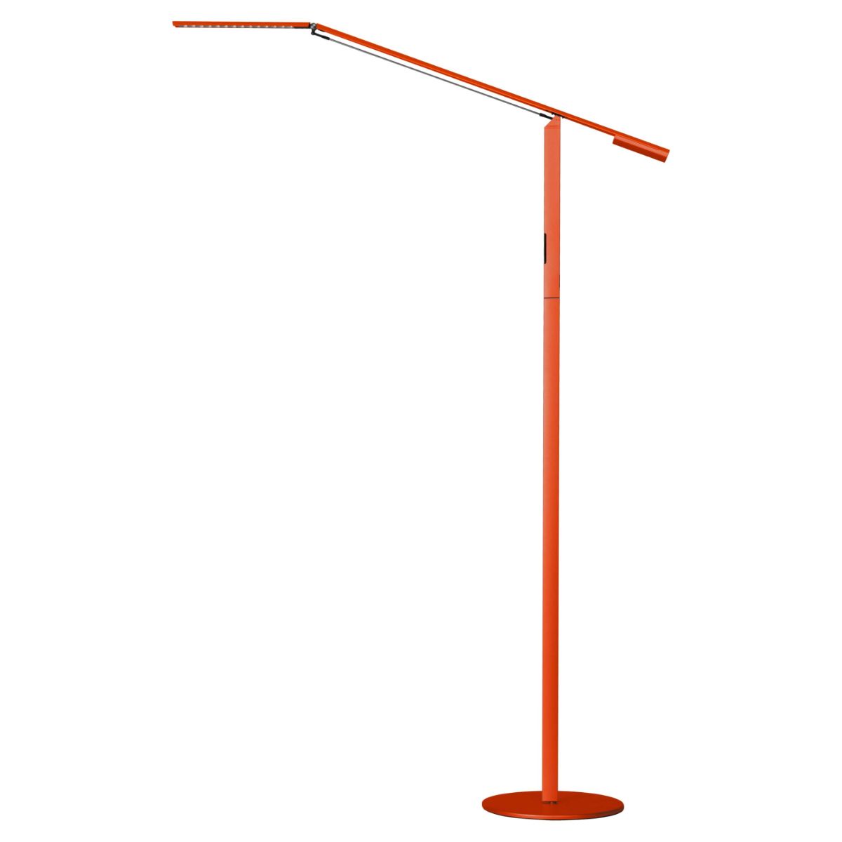 Equo Orange Contemporary Cool White LED Floor Lamp - Bees Lighting