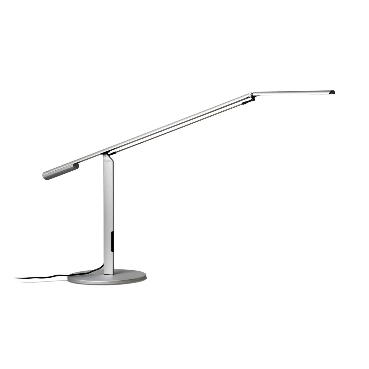 Equo Silver Contemporary LED Desk Lamp with Cool White Light Color