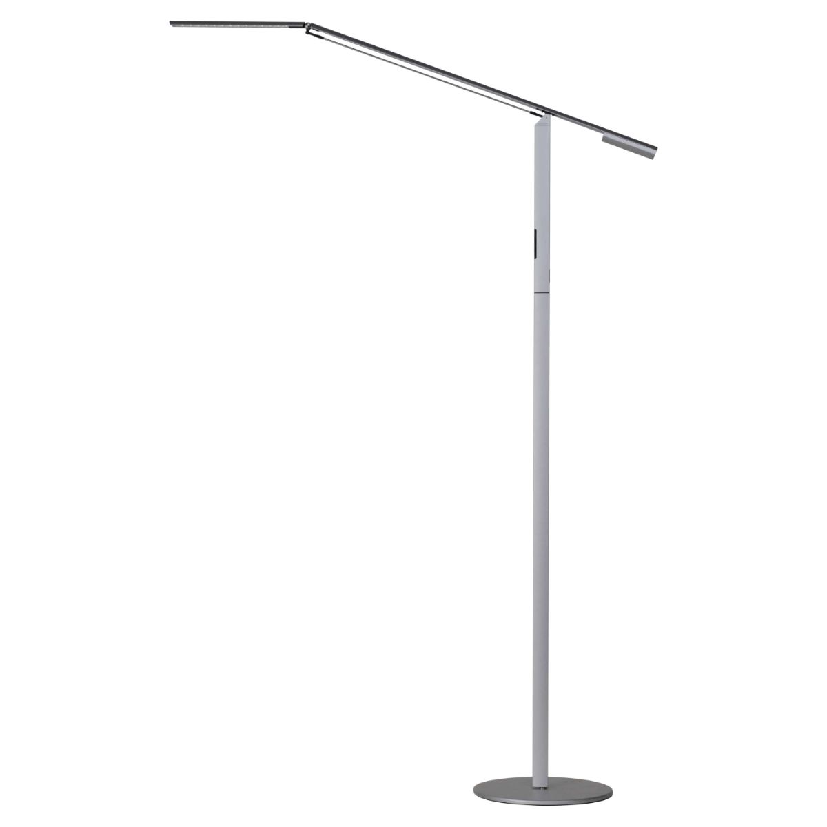 Equo Silver Contemporary Cool White LED Floor Lamp - Bees Lighting