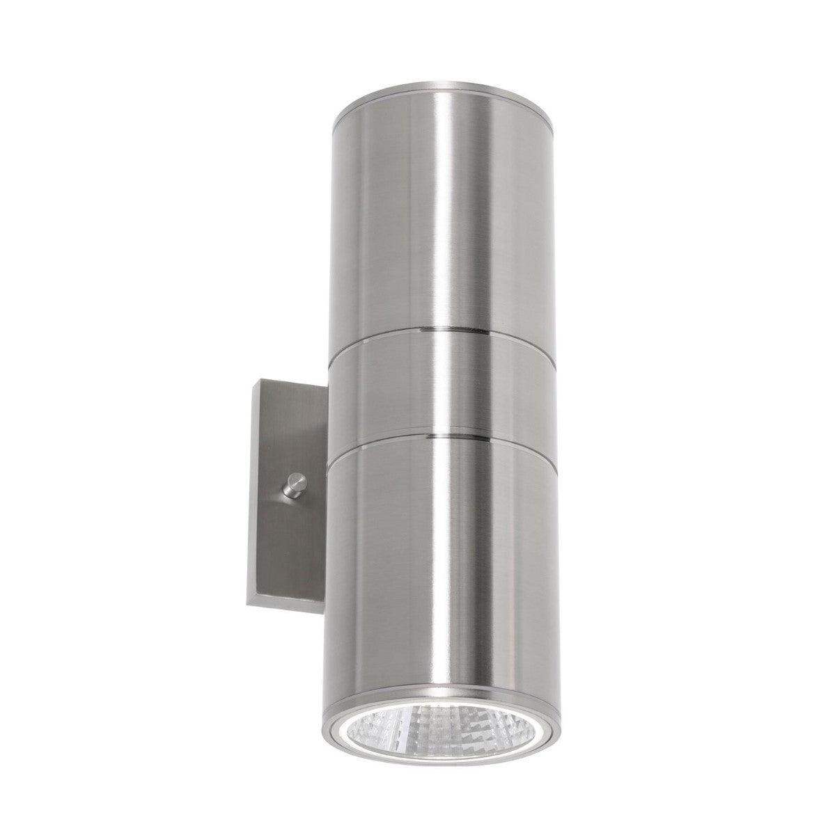 Everly 12 in. LED Outdoor Wall Light 120-277V, Selectable CCT Satin Nickel - Bees Lighting