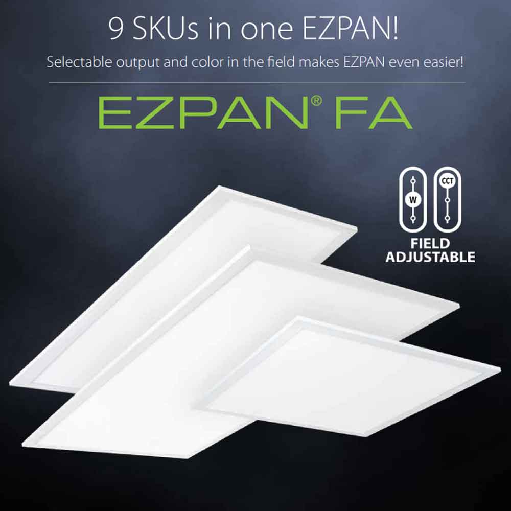 1x4 LED Flat Panel Light, 4600 Lumens, 40W, 35K/40K/50K, 120/277V, Battery Included