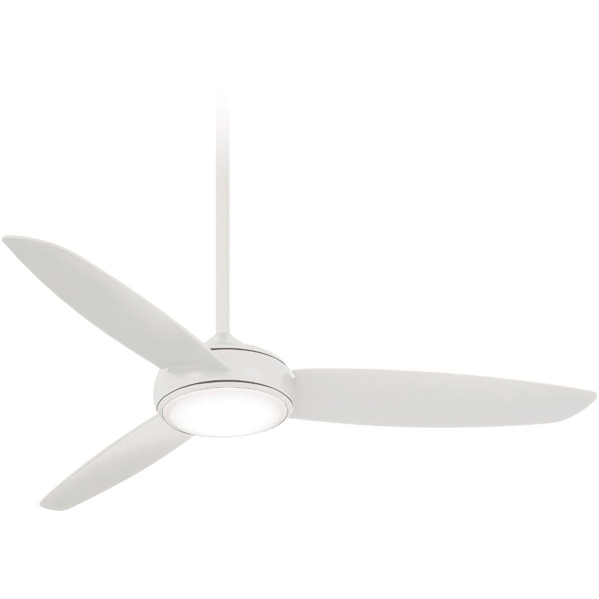 Concept IV 54" White Outdoor LED Smart Ceiling Fan - Bees Lighting