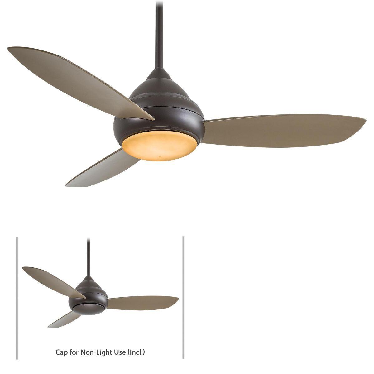 Concept I Wet 52" Bronze LED Outdoor Ceiling Fan with Wall Control - Bees Lighting