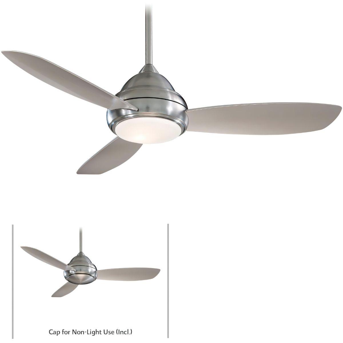 Concept I 52" Nickel LED Indoor Ceiling Fan with Remote Control - Bees Lighting