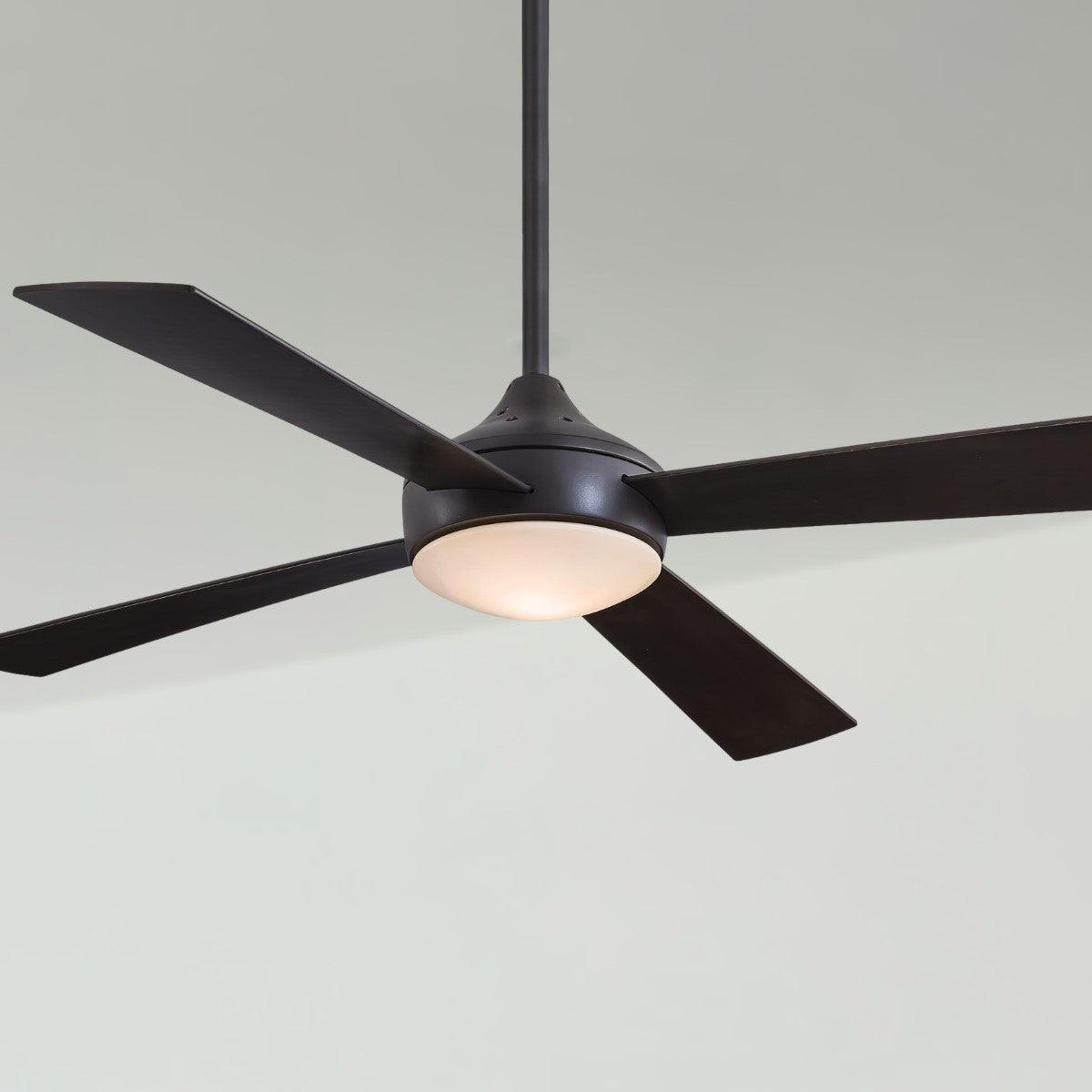 Aluma LED 52" Bronze LED Ceiling Fan with Wall Control