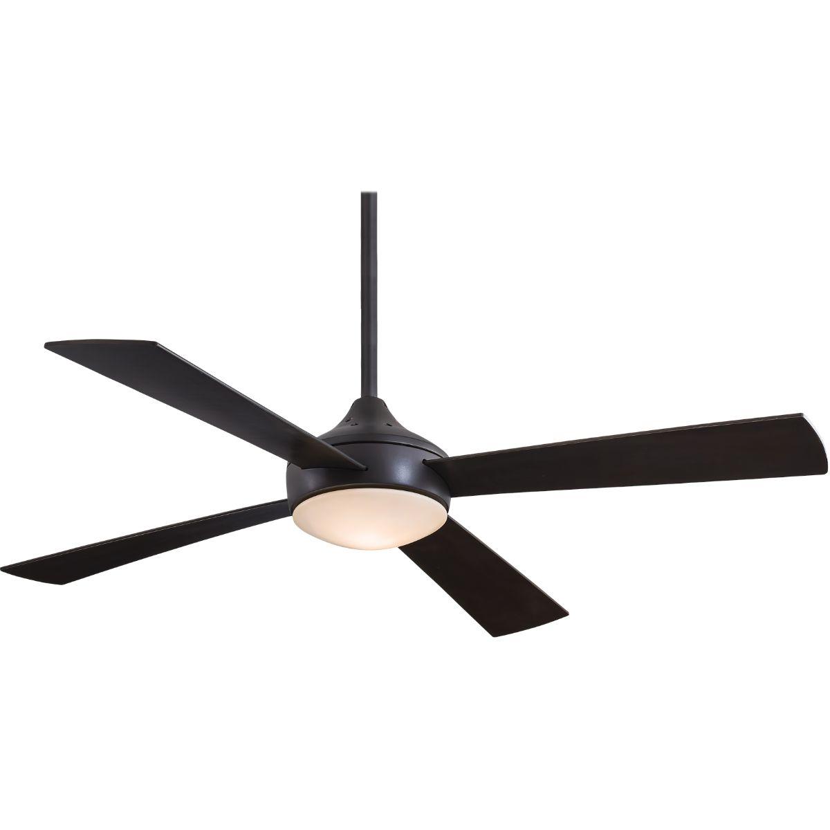 Aluma LED 52" Bronze LED Ceiling Fan with Wall Control