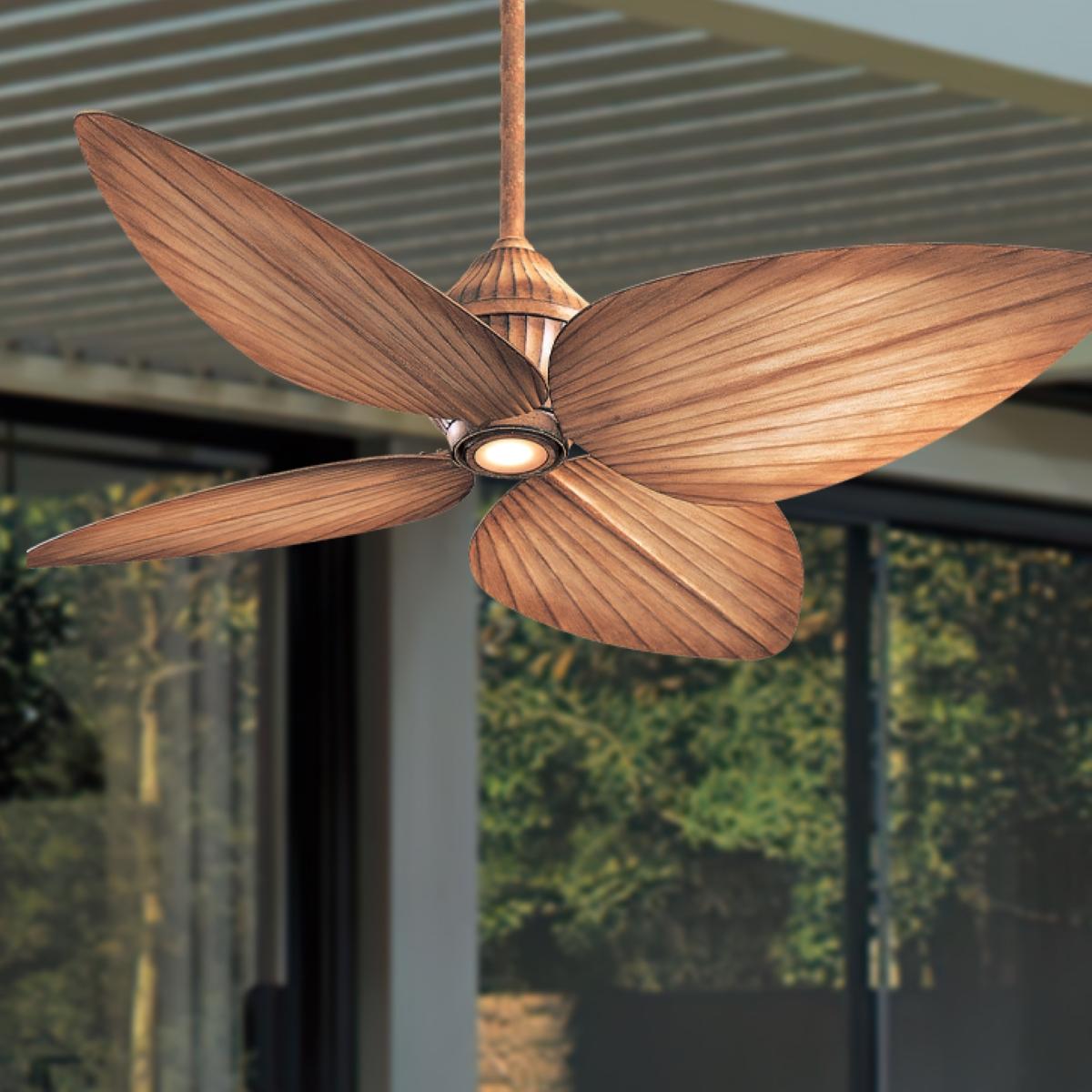 Gauguin LED 52" Bahama Beige Outdoor Ceiling Fan with Wall Control