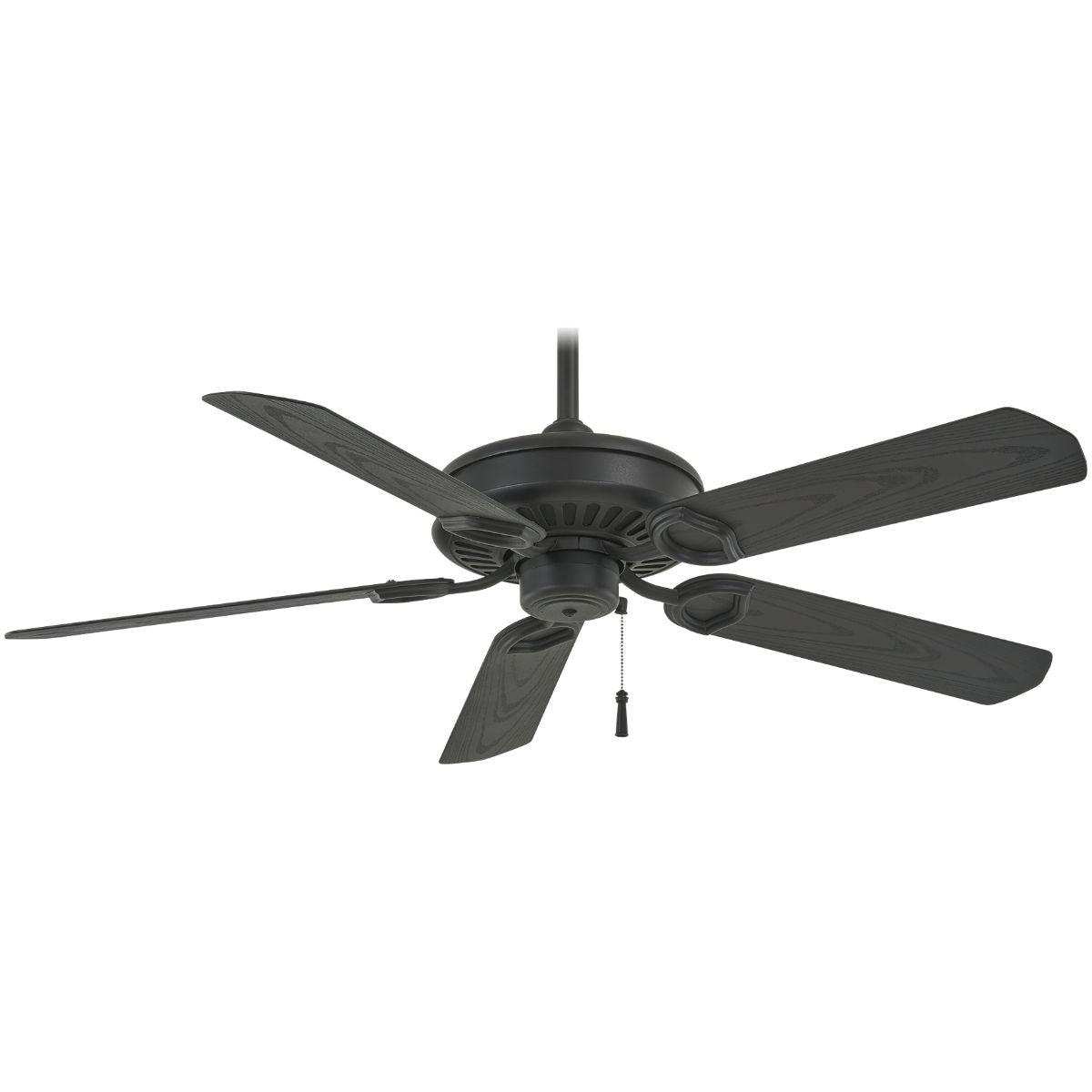 Sundowner 54" Textured Coal Wet Rated Ceiling Fan with Pull Chain