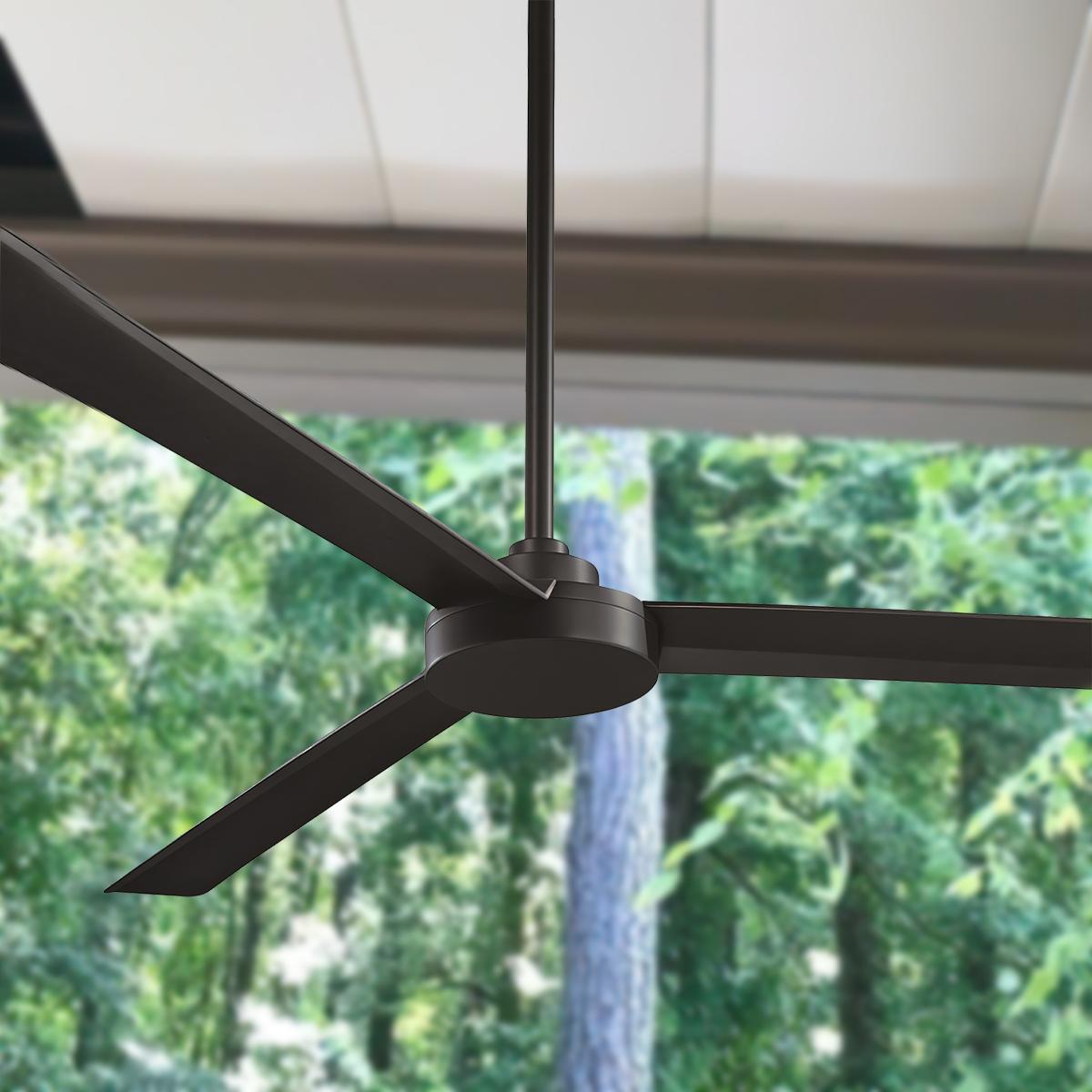 Roto XL 62 Inch Outdoor Ceiling Fan With Wall Control