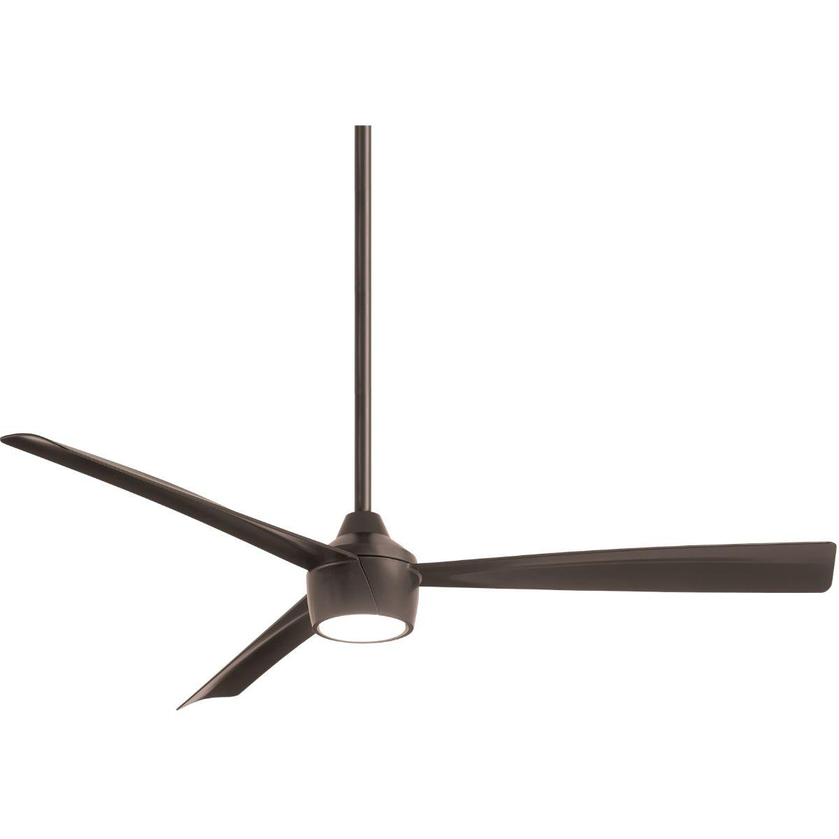 Skinnie LED 56" Bronze Outdoor Ceiling Fan with Remote - Bees Lighting