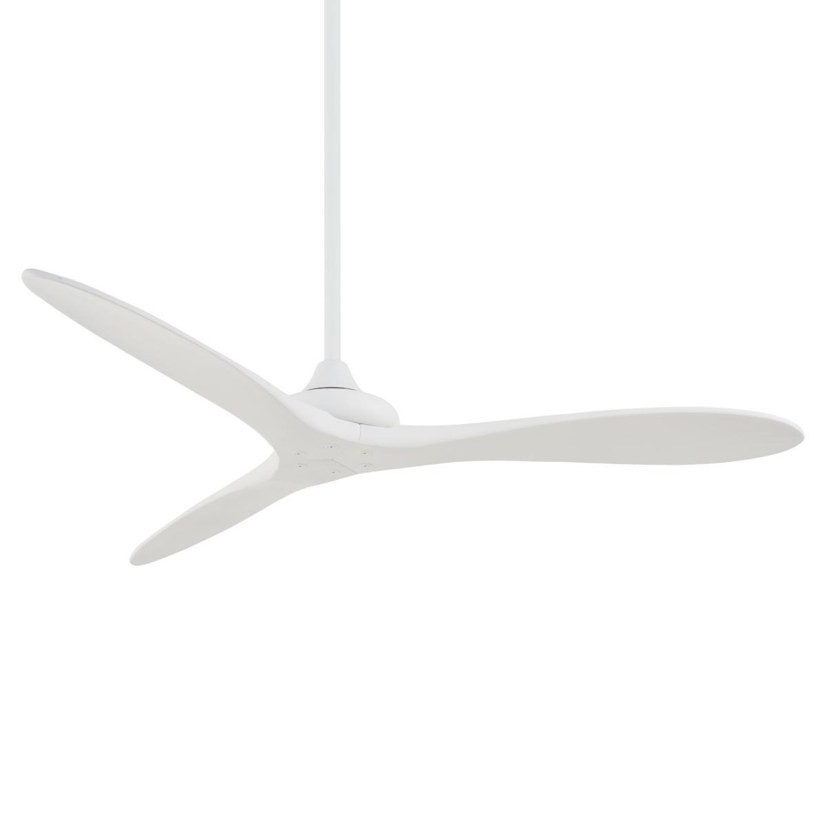 Vapor 60 Inch Ceiling Fan with Remote, Flat White Finish - Bees Lighting