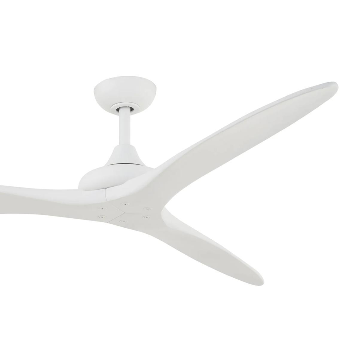 Vapor 60 Inch Ceiling Fan with Remote, Flat White Finish - Bees Lighting