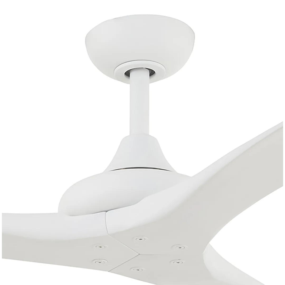 Vapor 60 Inch Ceiling Fan with Remote, Flat White Finish - Bees Lighting