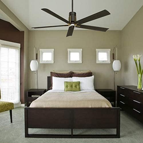 Clean LED 60" 5-Blade Oil Rubbed Bronze LED Ceiling Fan with Remote