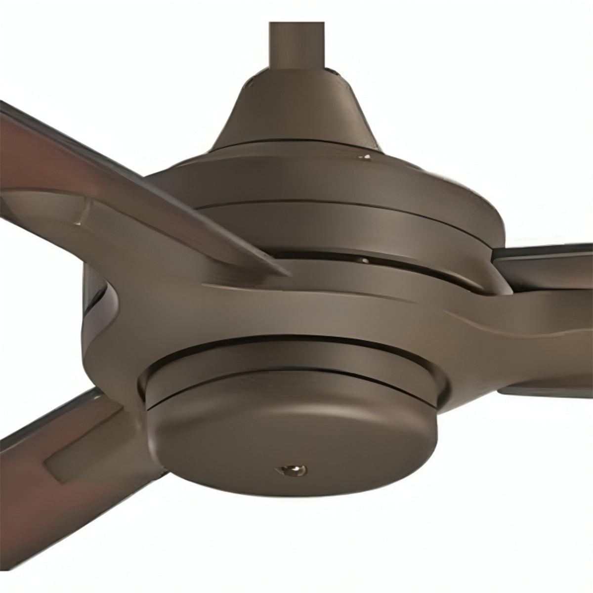 Rudolph Wet 60" Bronze Outdoor Ceiling Fan with Remote - Bees Lighting