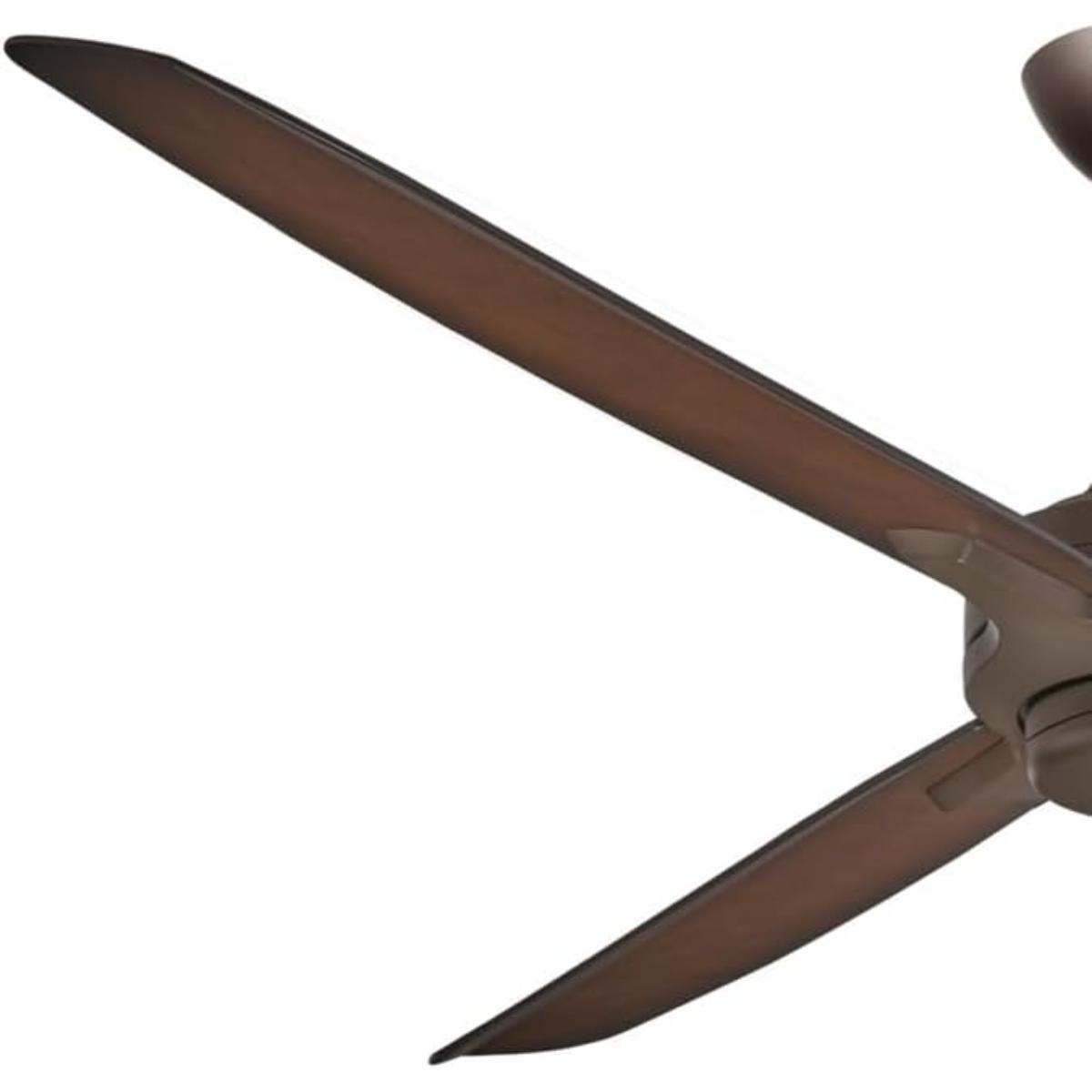 Rudolph Wet 60" Bronze Outdoor Ceiling Fan with Remote - Bees Lighting