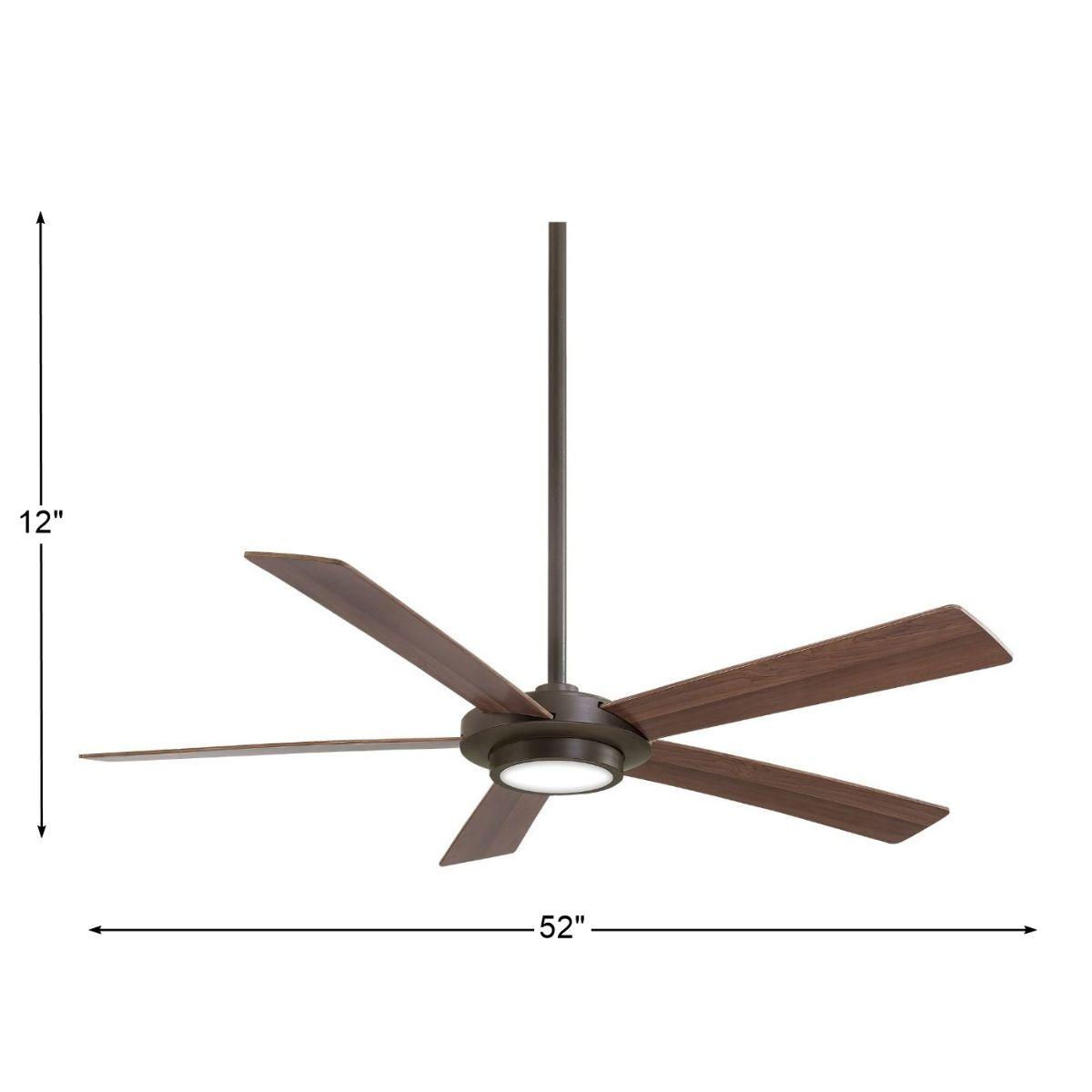 Sabot LED 52" Bronze Ceiling Fan with Remote