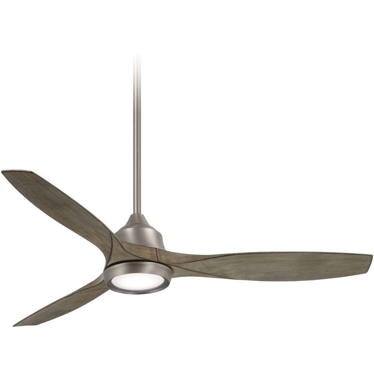 Skyhawk LED 60" Burnished Nickel Modern Ceiling Fan with Remote