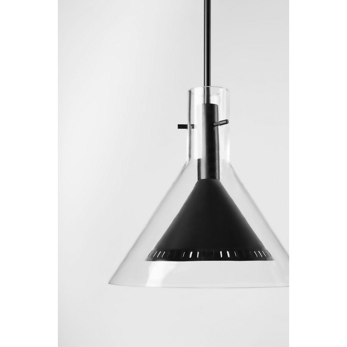 Atticus 20 in. Pendant Light Satin Black Finish - Bees Lighting