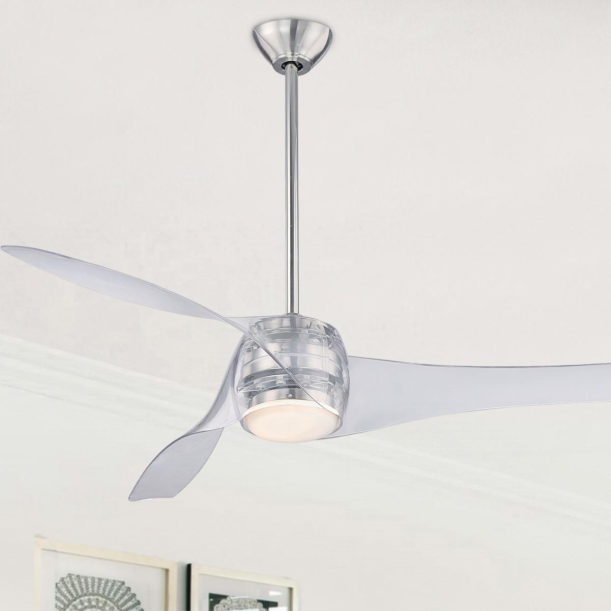 Artemis 58 Inch Modern Propeller Smart Ceiling Fan With Light And Remote