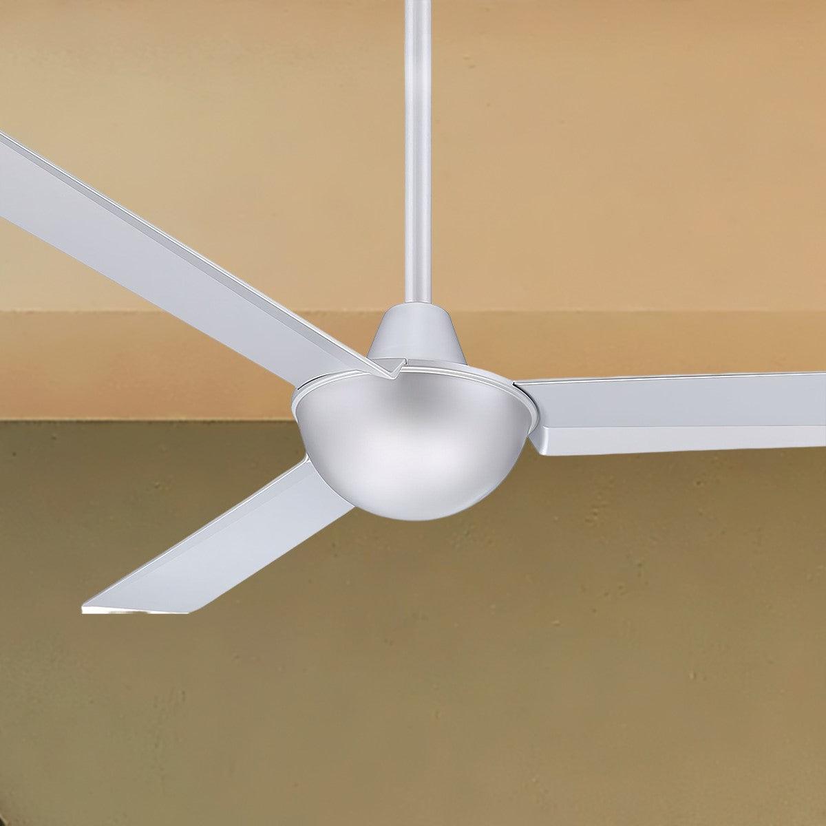 Kewl 52" Silver Modern Indoor Ceiling Fan with Wall Control