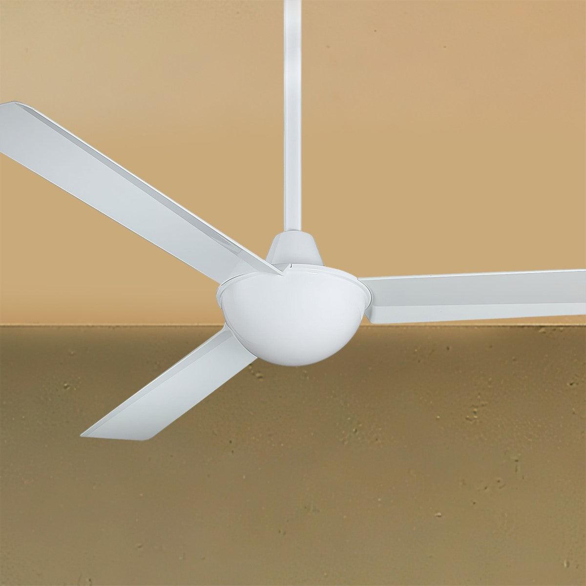 Kewl 52" White Modern Indoor Ceiling Fan with Wall Control