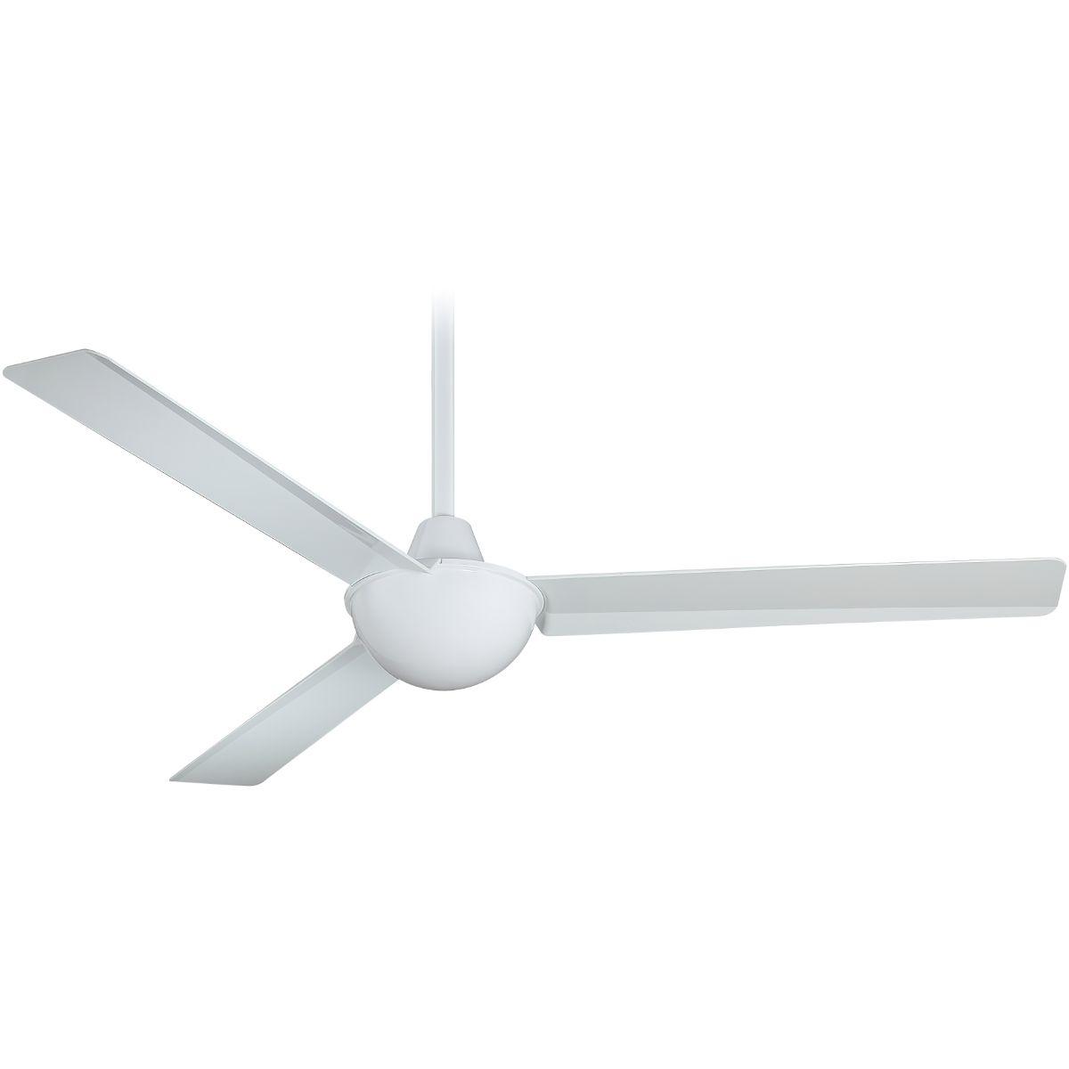 Kewl 52" White Modern Indoor Ceiling Fan with Wall Control