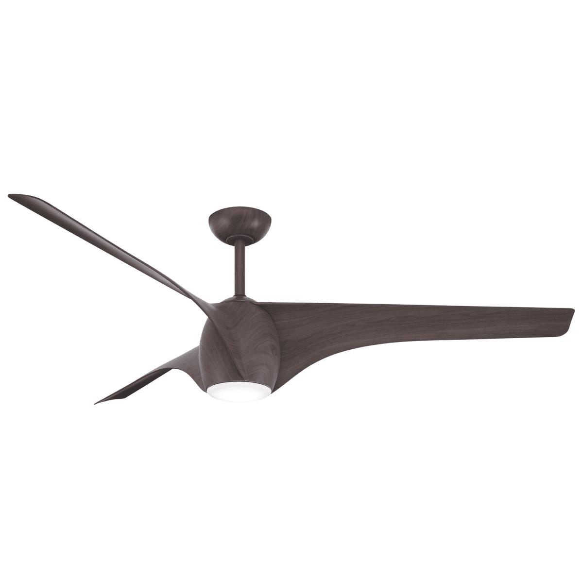 Airewave 65" Dark Maple LED Indoor Ceiling Fan with Remote