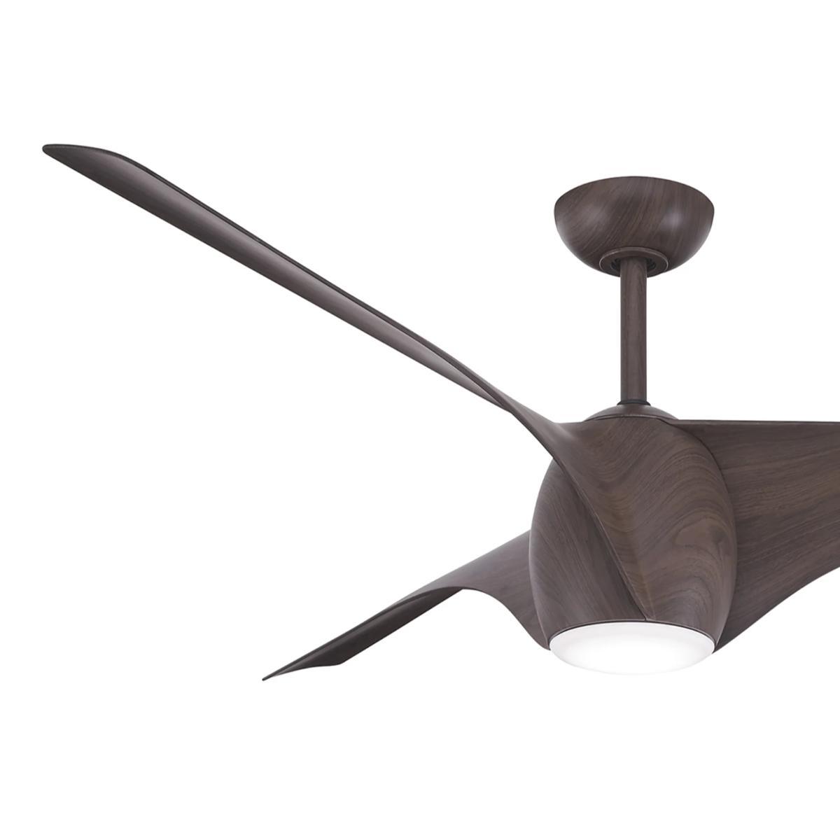 Airewave 65" Dark Maple LED Indoor Ceiling Fan with Remote