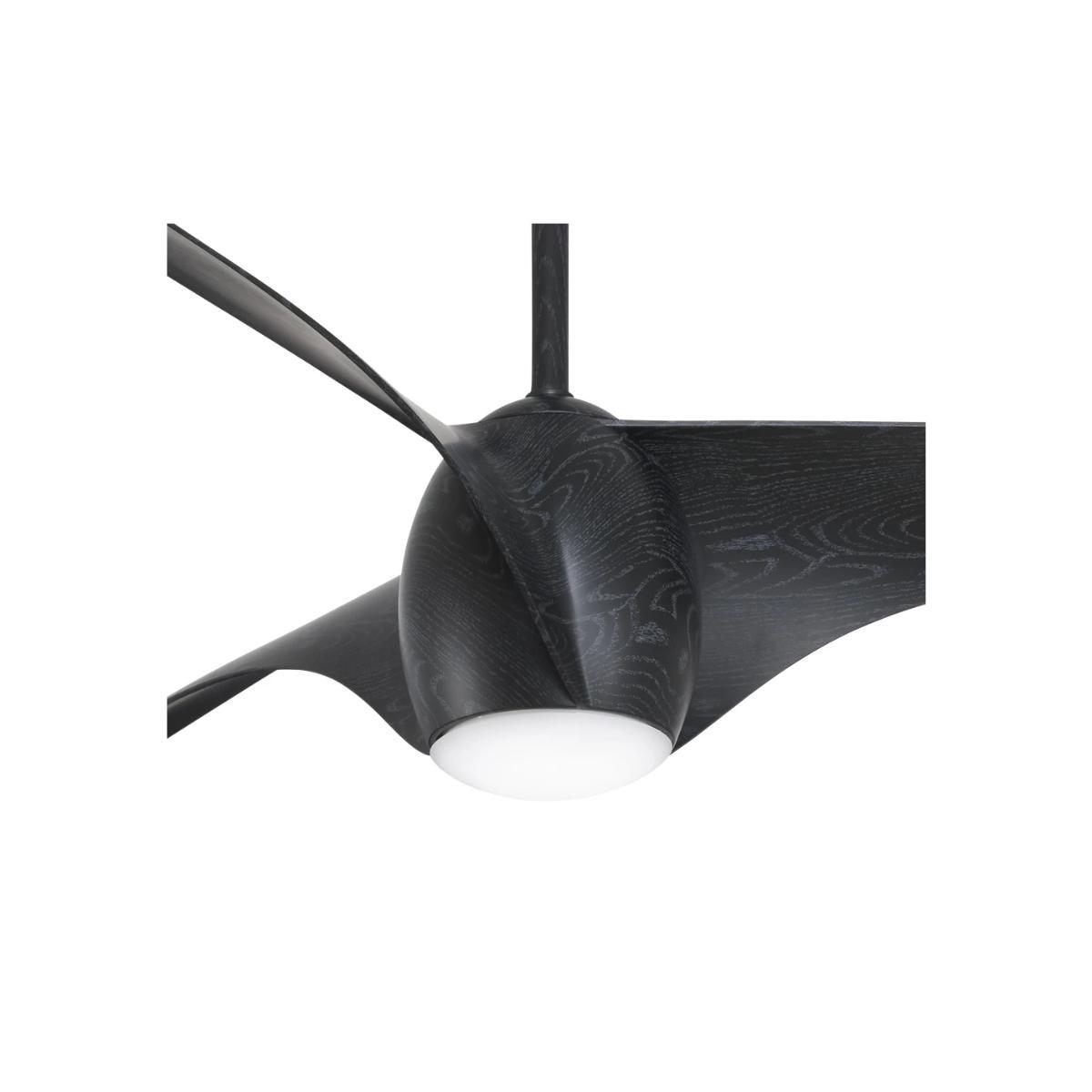 Airewave 65" Matte Black Maple LED Indoor Ceiling Fan with Remote