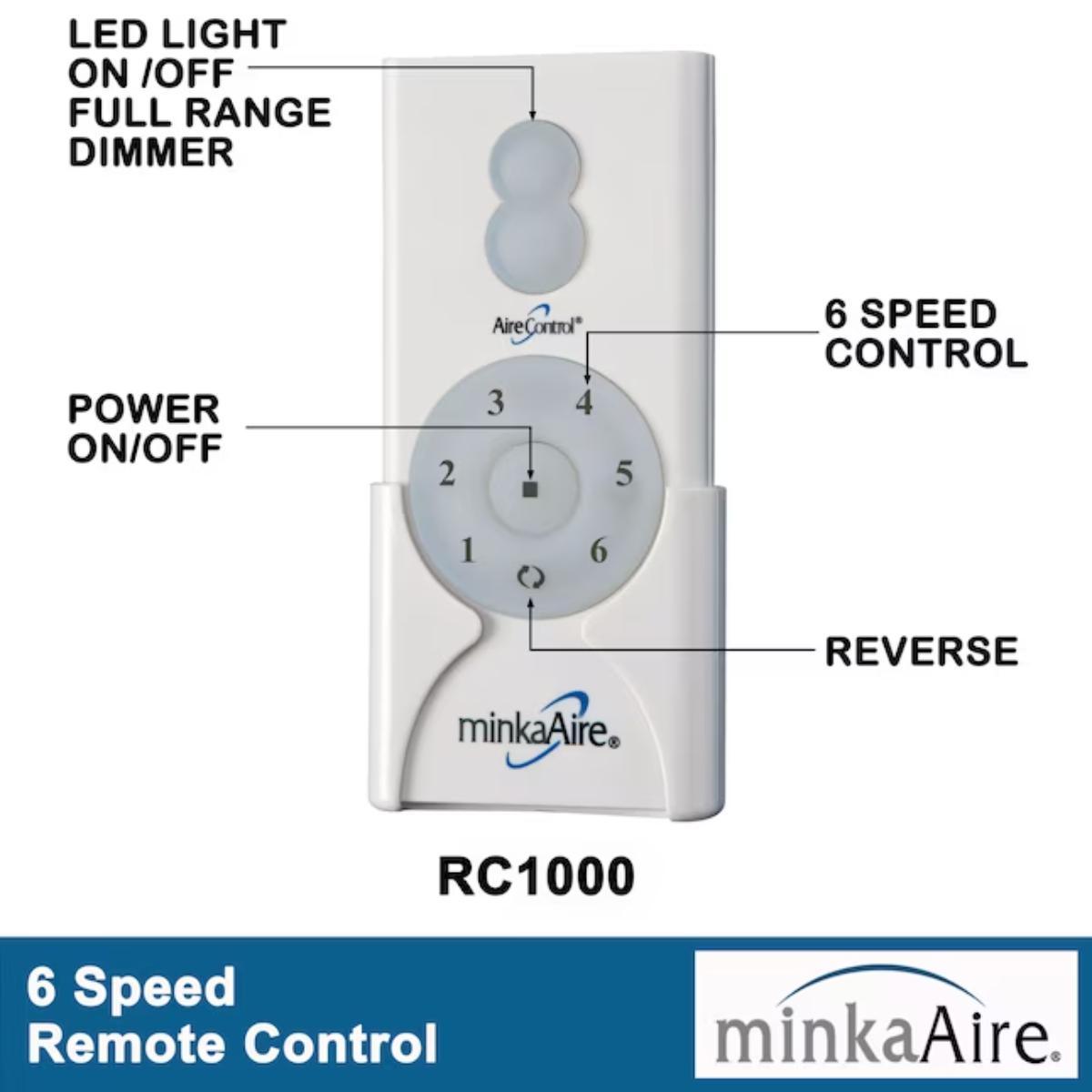 Airewave 65" Sterling Maple LED Indoor Ceiling Fan with Remote