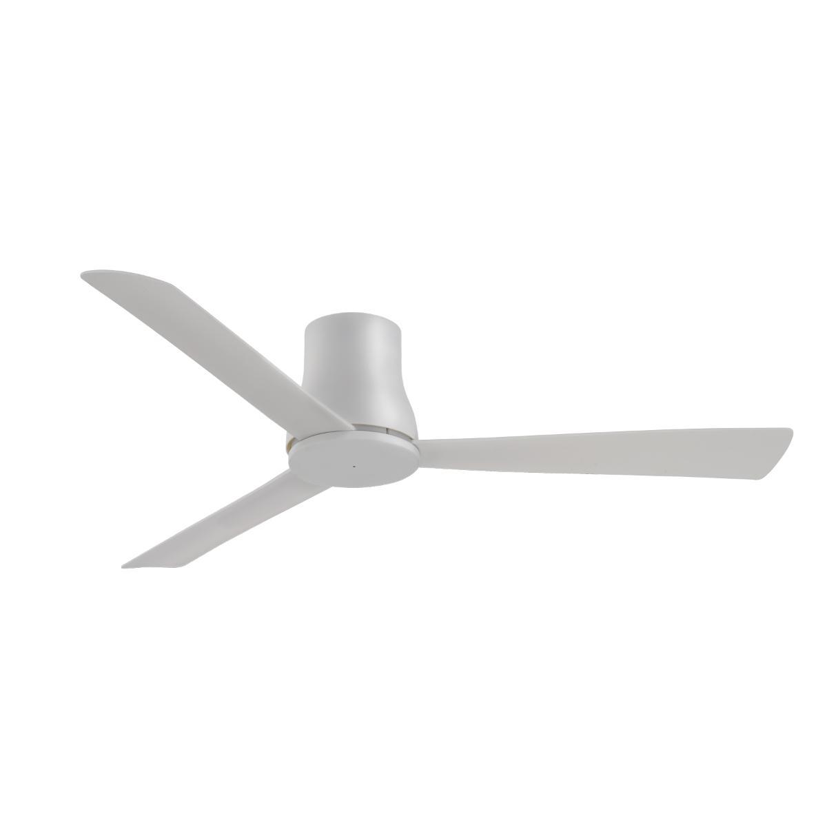 Simple Flush 52" Gray Outdoor Ceiling Fan with Remote