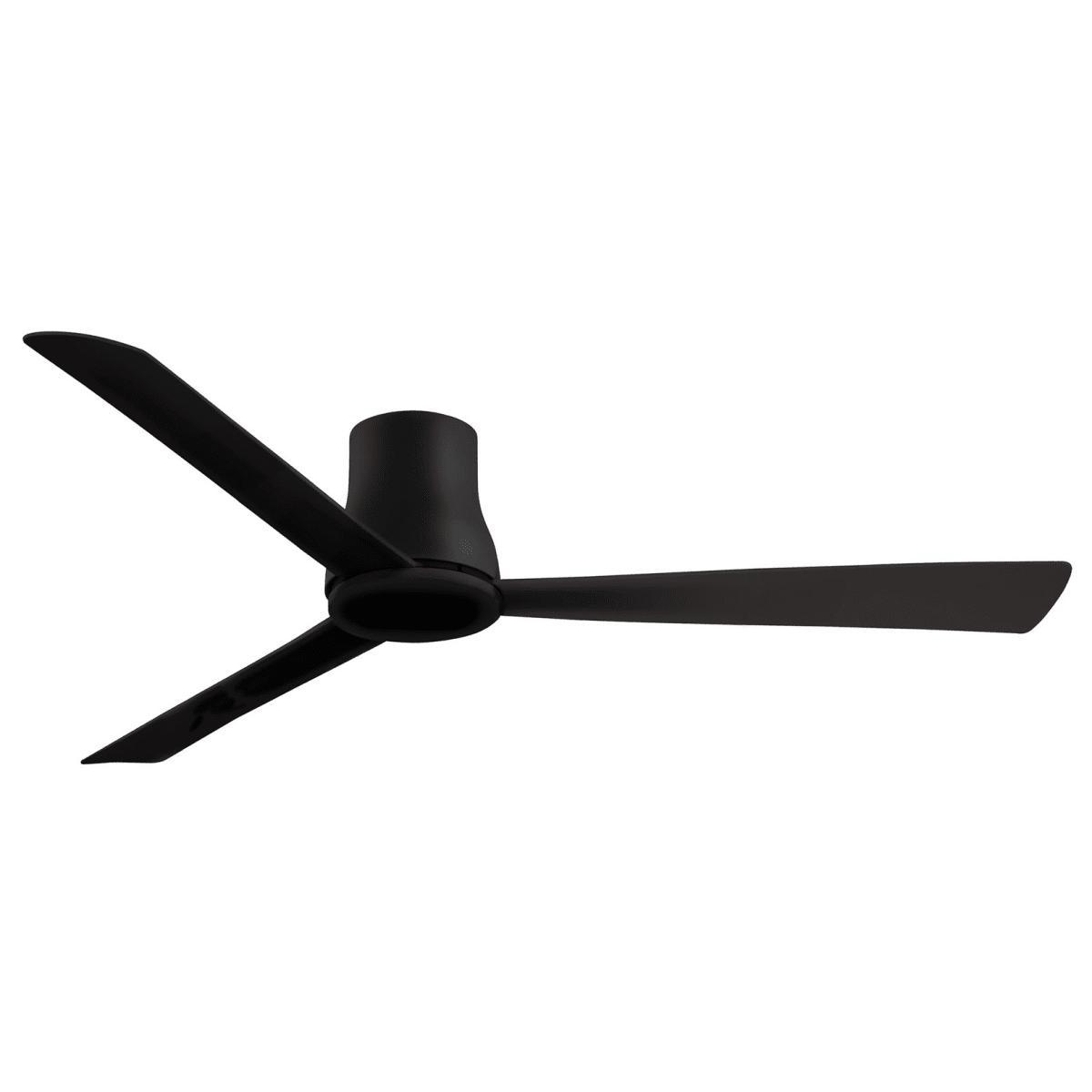 Simple Flush 60 Inch Outdoor Ceiling Fan with Remote, Coal Finish - Bees Lighting